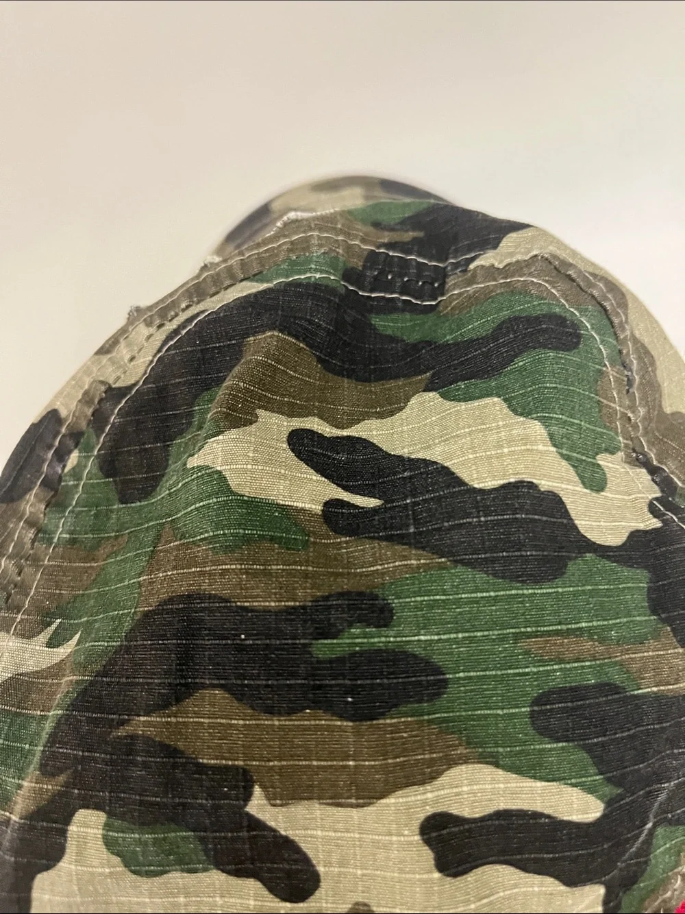 Source Unknown Green Camouflage Military Patch Cap